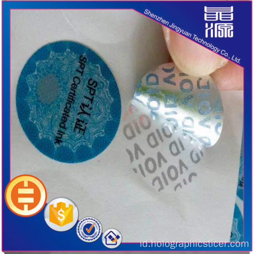 Label Stick Hologram Khusus 3d